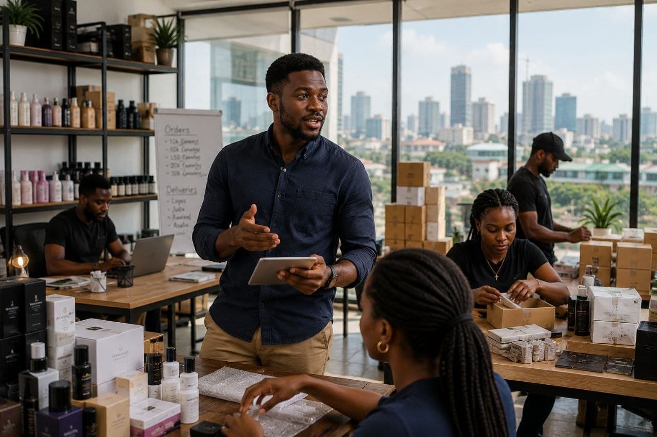 Entrepreneur building a business with Lalitah Green support