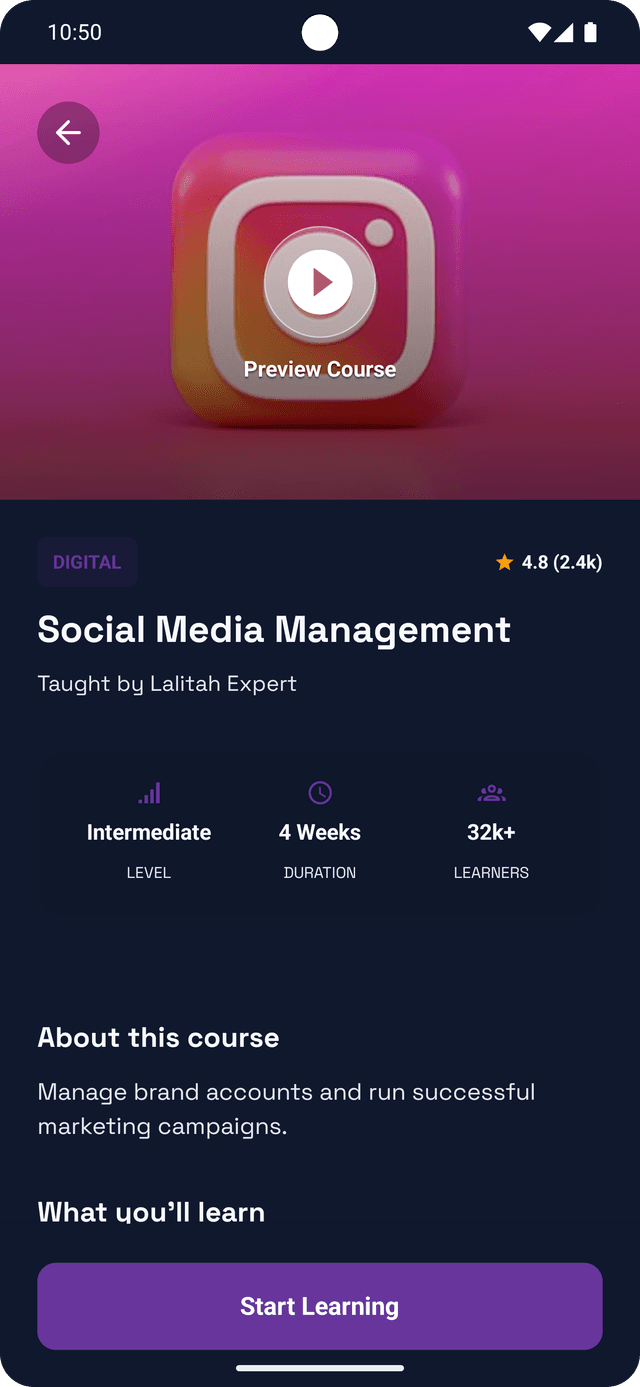 Sabi Android App Dark Mode